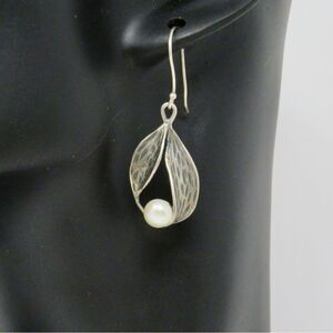 Sterling Silver 925 Regina Lane Israël pearl earrings